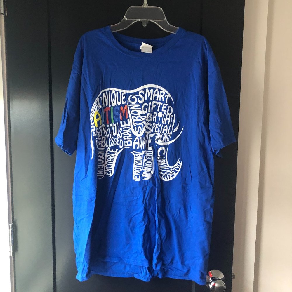 Autism awareness t-shirt (size large)